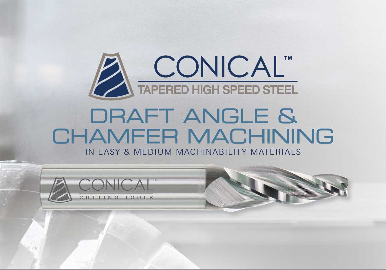 6 Degree Tapered End Mills - HSS - Conical Tool Company